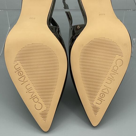 NEW Calvin Klein Women’s Cinola Slingback Pumps Pewter Mirror Metallic Size 8.5M - Picture 11 of 11
